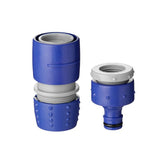 طقم توصيل صنبور مكون من قطعتين - أزرق